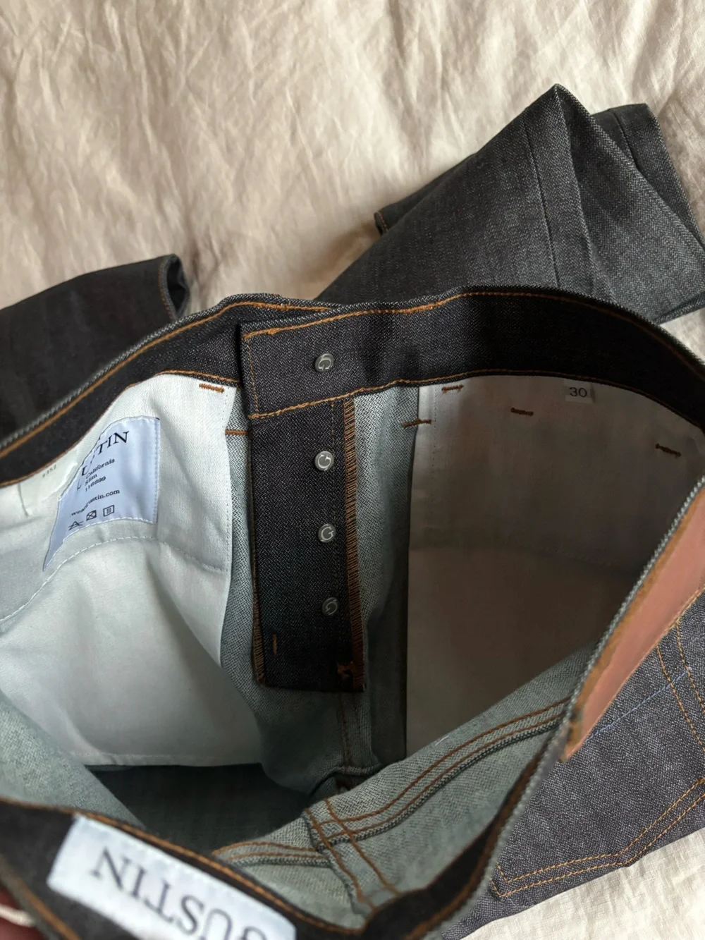 NWOT Gustin #352 Japanese Raw Denim Jeans
